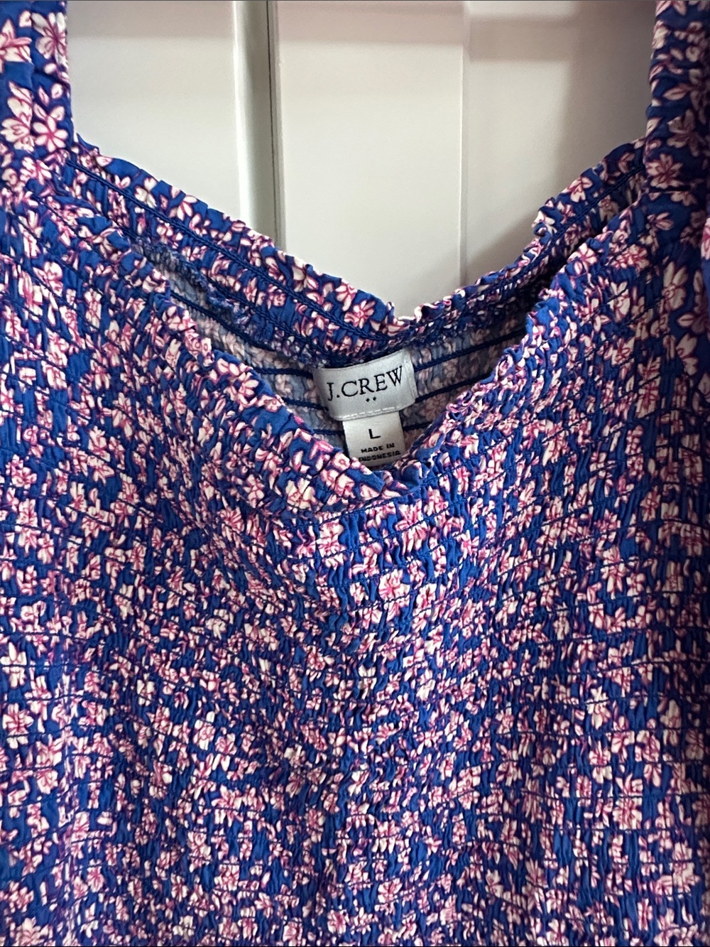 J. Crew Purple Maxi Dress with Pink Floral Print - Picture 2 of 5